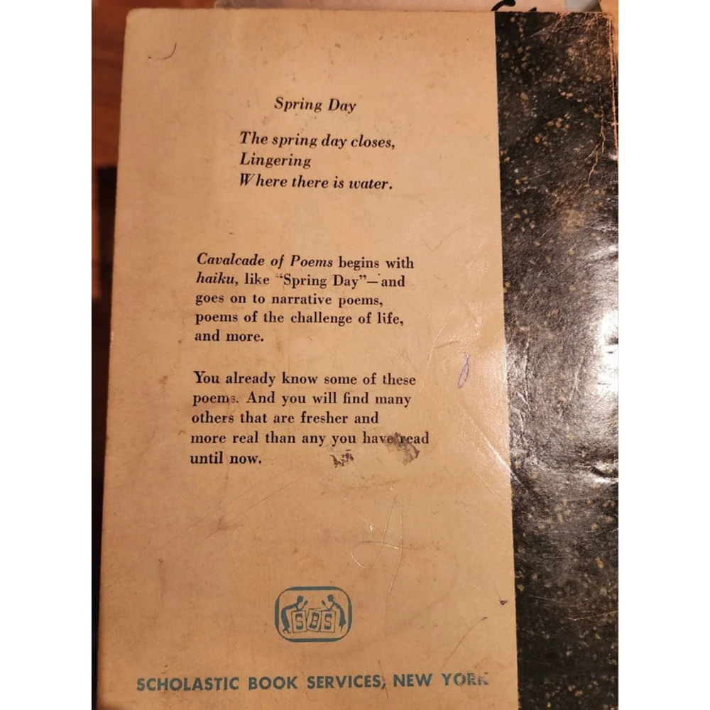 Cavalcade of Poems, 1968 Paperback